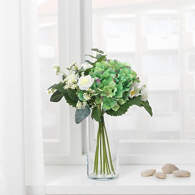 Artificial bouquet, white, 35 cm